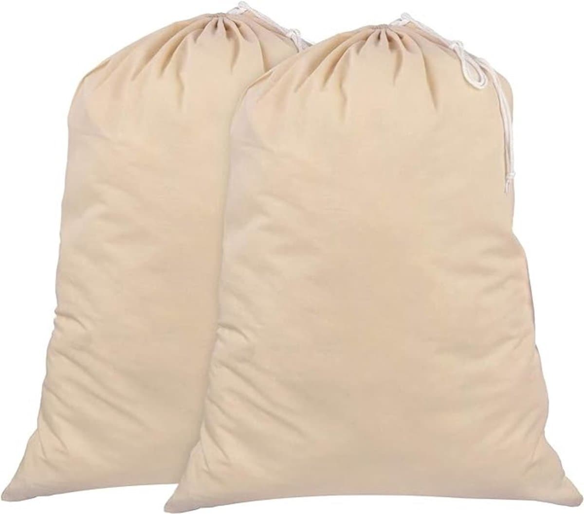 Waszak set van 2 - 71x91 cm, 100% katoen, duurzaam met trekkoord — afbeelding 1