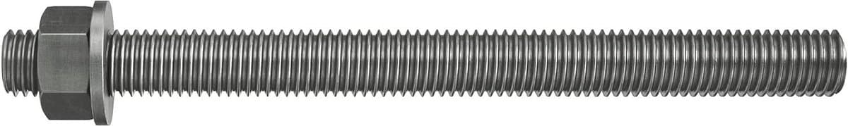 Ankerstang RVS M12 - Bevestigingsstaaf Metaal - Zware Verankering Buiten - Variabele Diepte Instelling - M12 x 160mm - Zilverkleurig — afbeelding 1