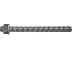Ankerstang RVS M12 - Bevestigingsstaaf Metaal - Zware Verankering Buiten - Variabele Diepte Instelling - M12 x 160mm - Zilverkleurig — afbeelding 1