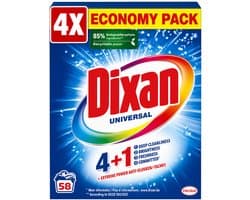4 x Dixan - Waspoeder - Voor universele was - 58 wasbeurten