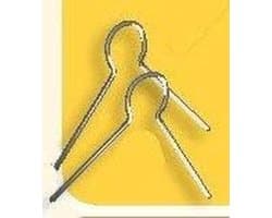 Metalen Klemmen - Zilveren Clips - Creaties Ophangen - Voor Piepschuim - 25 stuks - Zilver