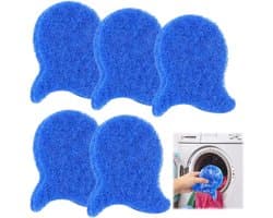 Set van 5 - Professionele Haarverwijderaar voor Wasmachine - Wasmachine Ontharingsballen - Anti-Klit Wasballen - Herbruikbare Pluizenvanger - Beschermt Kleding & Bespaart Droogtijd