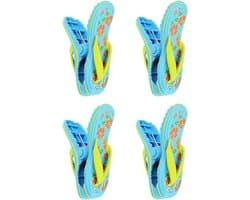 Wasknijpers - Handdoek klemmen - Strand & Tuin - Slipper design - 4 stuks - Meerdere kleuren