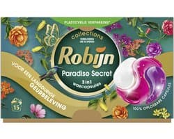 Robijn 3-in-1 Wascapsules Paradise Secret 15 stuks