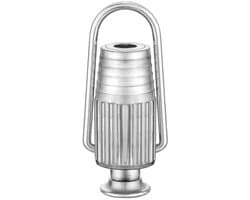 Dailygoods - Dailygoody - Aluminium waslijnspanner - Katrol voor waslijn - Duurzaam en weerbestendig - Ideaal voor binnen en buiten - Handig bevestigingsgeree