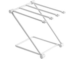 Vouwbaar en Verticaal Keukenhanddoek Droogrek met 4 Armen - Handdoekopslag en Organizer voor Keuken en Badkamer