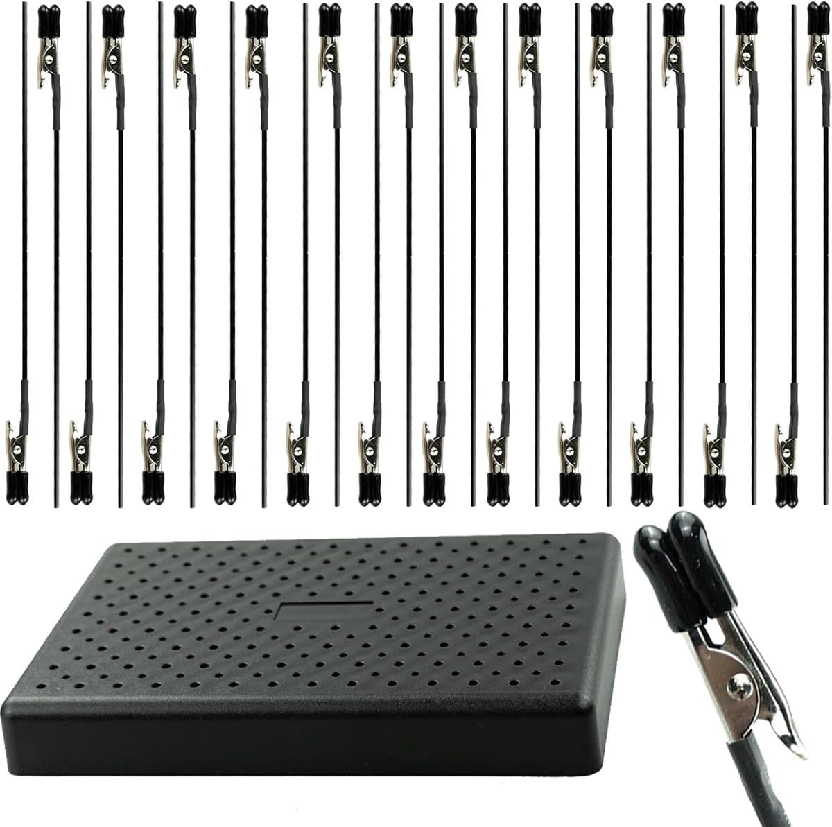 Modelbouw Gereedschap - Hobby Klemmen - Schilderen Modellen - Afneembare Clips - 20 Stuks - Zwart — afbeelding 1