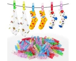 Allecto - Mini Transparante Clips - voor Foto's Hangen - 110 Stuks