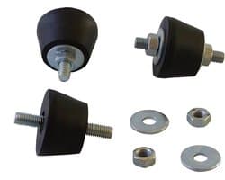 Trillingsdemper - Canalit - H= 26mm - M8 - 19 tot 90 KG - Verpakking 4 stuks