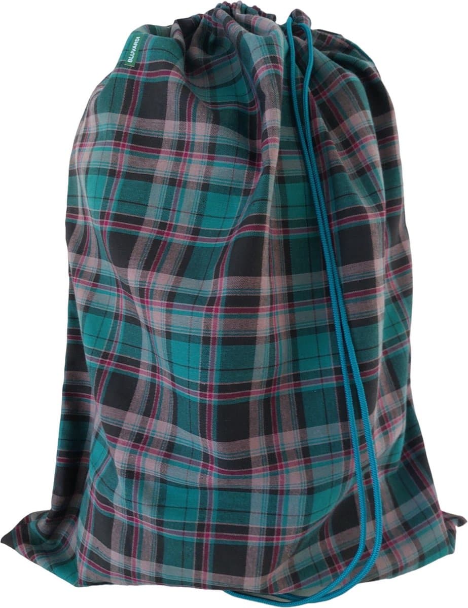 Bluvardi Katoenen waszak - XL- met trekkoord - Scottish green — afbeelding 1