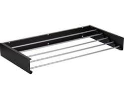 Vitapur Wasrek - Droogrek - Hangend - Wanddroogrek inklapbaar - Droogrekken - Inklapbaar - 80 x 40 cm - 4 meter drooglengte - Zwart
