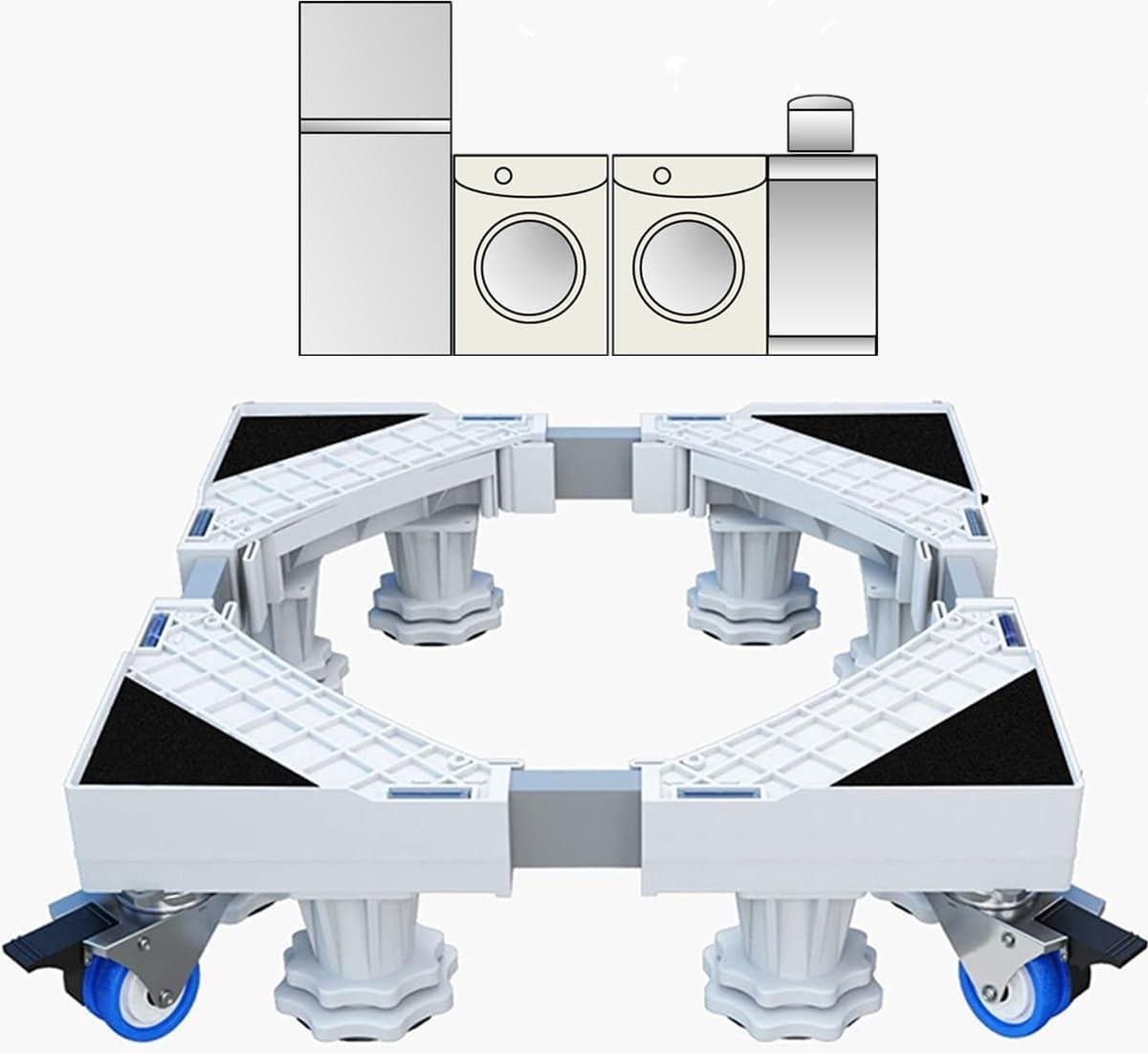 Universal support for washing machine and refrigerator - adjustable and movable telescopic support for heavy appliances such as washing machines, refrigerators, and dryers. — afbeelding 1