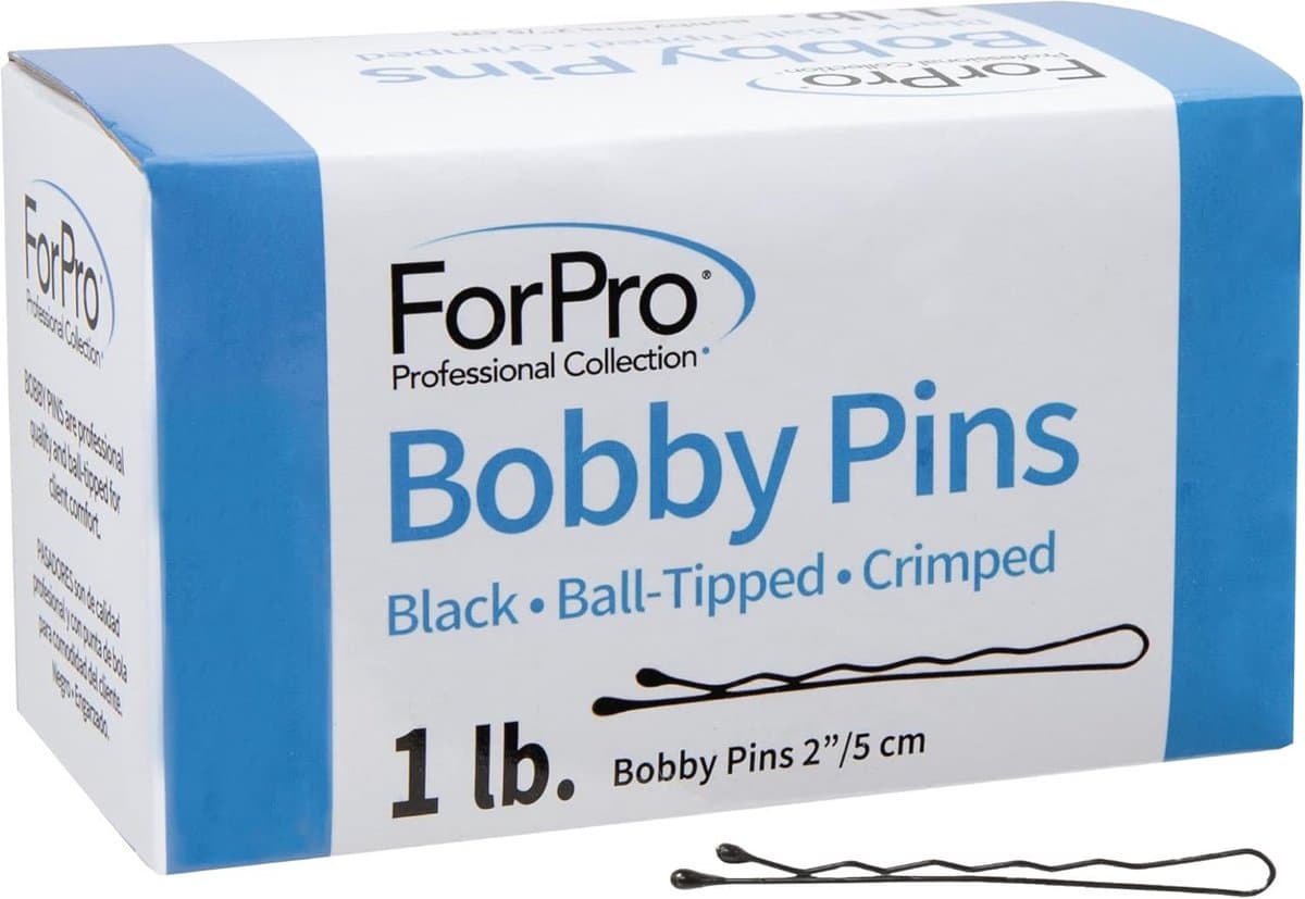 Professionele Bobby Pins Zwart 5 cm - Antislip Haarspeldjes met Balpunt (ca. 400 stuks) — afbeelding 1