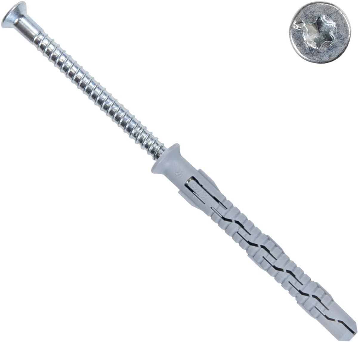 Lange Chemie anker pluggen Verzinkt 10x100mm - 50 Stuks met Torx - Geschikt voor Beton en Steen — afbeelding 1