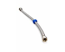 Profielenloods - Aansluitslang flexibel 3/8" Binnendraad x 1/2" Binnendraad Rvs (zilver) 300 mm (30cm)
