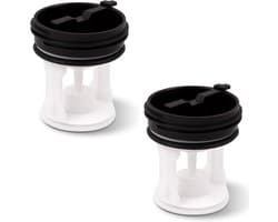 longziming -2-delige Pluisfilter voor Wasmachine – Universeel Vervangfilter – Geschikt voor de Meeste Wasmachines – wit