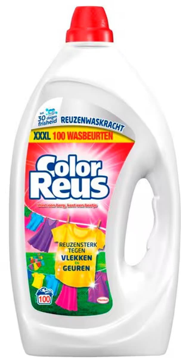 Color Reus Gel - Vloeibaar Wasmiddel - Gekleurde Was - Grootverpakking - 100 Wasbeurten — afbeelding 1