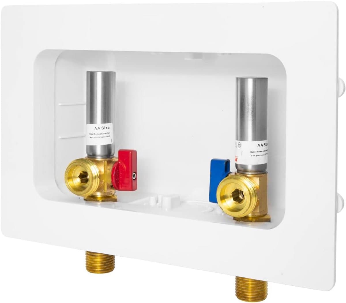 Wasmachine Outlet Box met Waterslagdemper en Afvoer — afbeelding 1