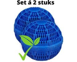 V&P Wasbol set van 2 - wasbal - keramische balletjes - blauw - wasmachine reiniger - wasmachine - zonder gebruik van wasmiddel — afbeelding 1