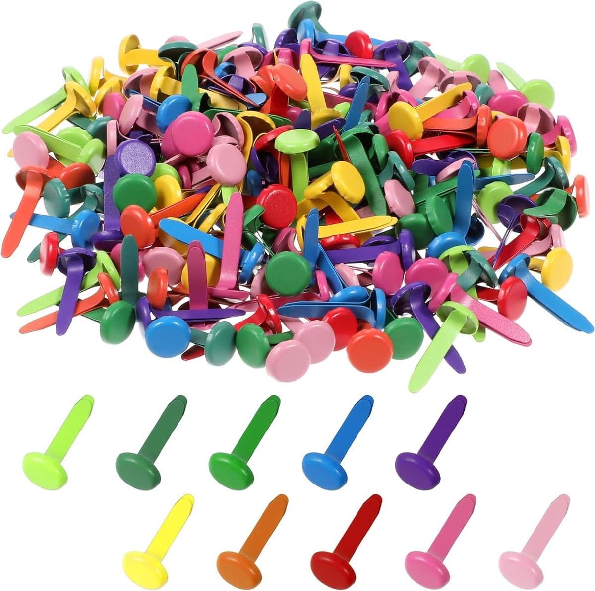 JGS Premium - Set van 200 stuks Patroon Zak Klemmen - Voor School, Kantoor, Kaarten Maken en Handwerk — afbeelding 1