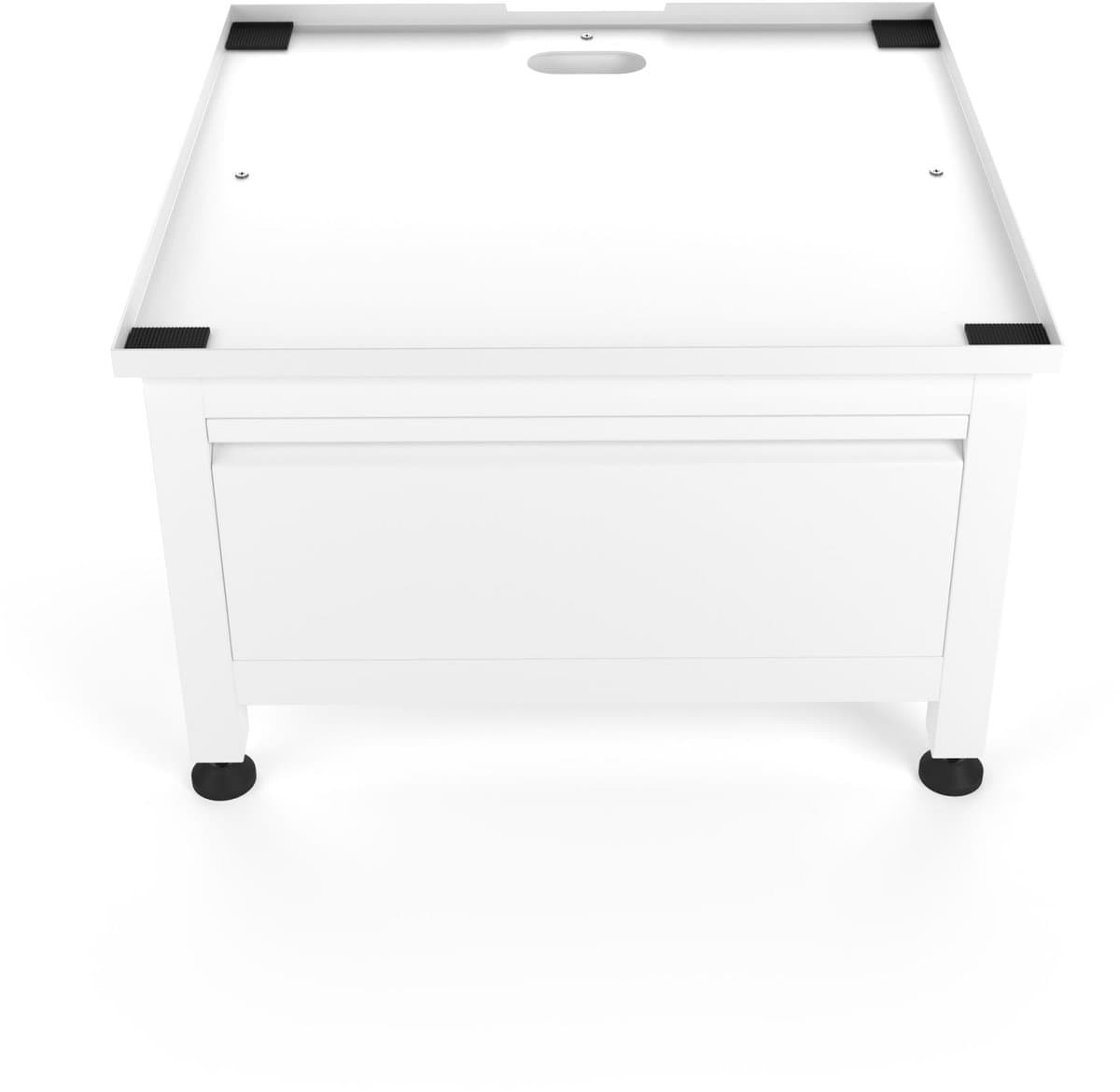 Wasophoogte® Wasmachine verhoger met lade - Wasmachine opbouwmeubel - Wasmachine sokkel - 42cm hoog - Wit - Universeel - 65*60,5 (LxB) - Inclusief wandbeugels — afbeelding 1