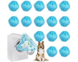15 stuks haarvangers voor wasmachine, vangt haar in de wasmachine, herbruikbaar, voor het verwijderen van dierenharen, hondenharen, pluisjes, kattenharen — afbeelding 1