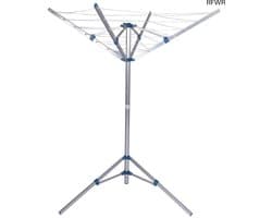 RFWR® Mobiele Droogmolen 16m Waslijn met 4 Armen en Aluminium Constructie