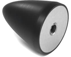 Rubbermagazijn - Parabool demper - Type KP/E - 50x61mm - M10 - Set 5 stuks