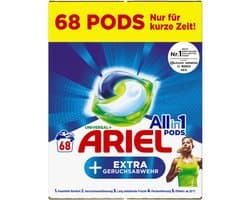 Ariel All in 1 Wasmiddel Pods Universal + Vlekverwijderaar - Wascapsules - Voordeelverpakking - 2 x 68 = 136 Wasbeurten