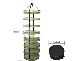 Droognet 60cm diameter 8 laags Heavy Duty Verstelbaar — afbeelding 1