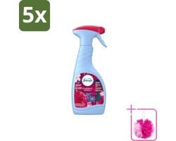 5 x Febreze – Textielspray – Robijn Jasmijn – 500 ml - Bulkverpakking - Textielverfrisser - Douchemop - Textielgeur
