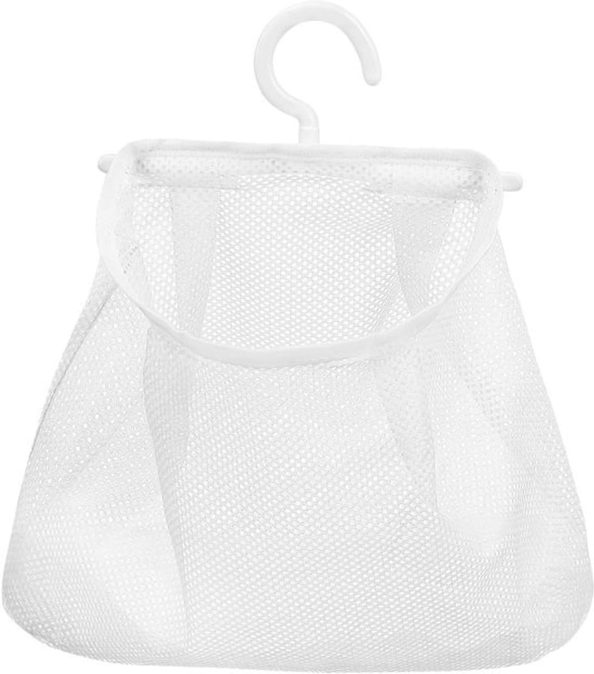 Hangende netzak - Opberger voor waslijn - Wasgoed organiseren - Draaibare haak - 24.5 cm - Wit — afbeelding 1