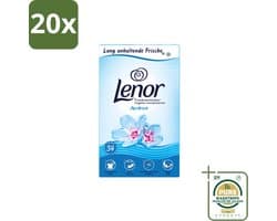20 x Lenor - Droogtrommeldoekjes - Aprilfris - Textielverfrisser - 34 Doekjes - Wasstrips - Droogtrommeldoekjes - Wasdoekjes - Textielverfrisser - Frisheid - Statische Elektriciteit