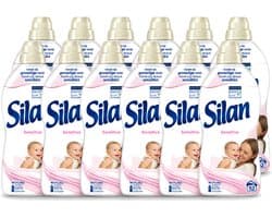 12 x Silan – Wasverzachter – Sensitive – 1144 ml - Voordeelverpakking - 12 stuks