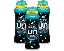 3 x Lenor Unstoppables - Geurbooster - Fris - Non-Stop Frisheid - Grootverpakking - Voordeelverpakking - 3 stuks