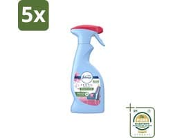 5 x Febreze – Textielspray – Roze Anjers – 375 ml - Wasstrips - Textielgeur - Textielverzorging - Geurverwijdering - Textielspray - Roze Anjers