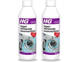 2 x HG - Tegen Stinkende Was - Verwijdert Aanslag Door Vuil & Zeep - 550 g - Voordeelverpakking - 2 stuks