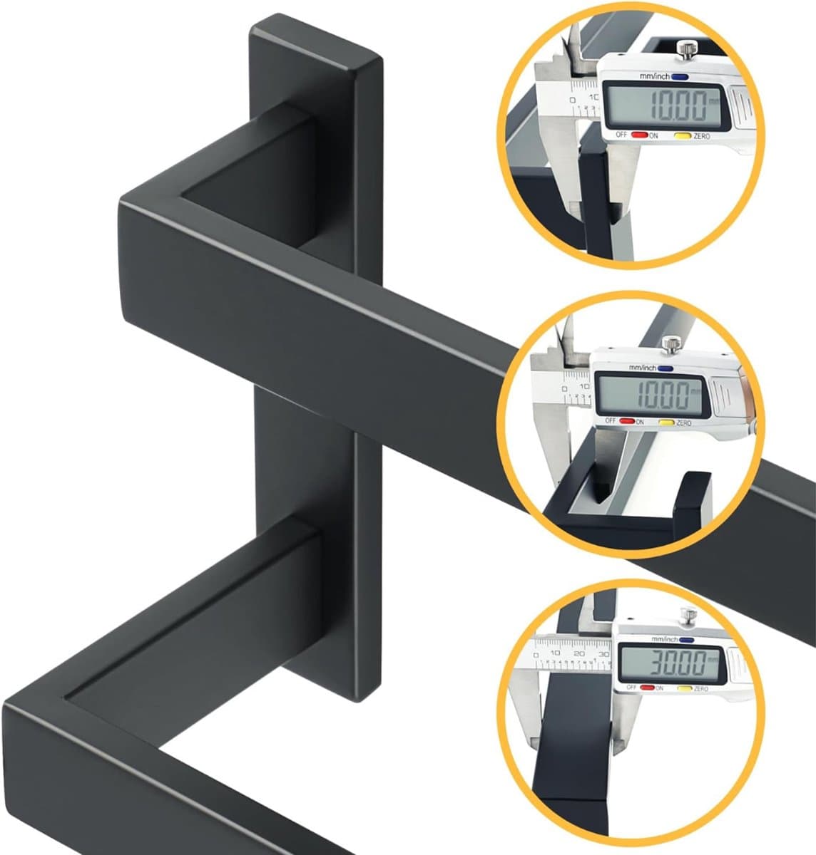 DailySupplies® Handdoekrek Radiator - Badkamer - Droogrek - Zwart — afbeelding 1