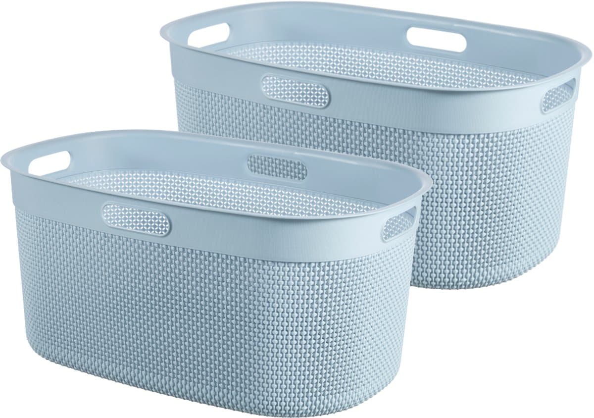 Curver Filo Wasmand - 45L - Set van 2 stuks - Blauw — afbeelding 1