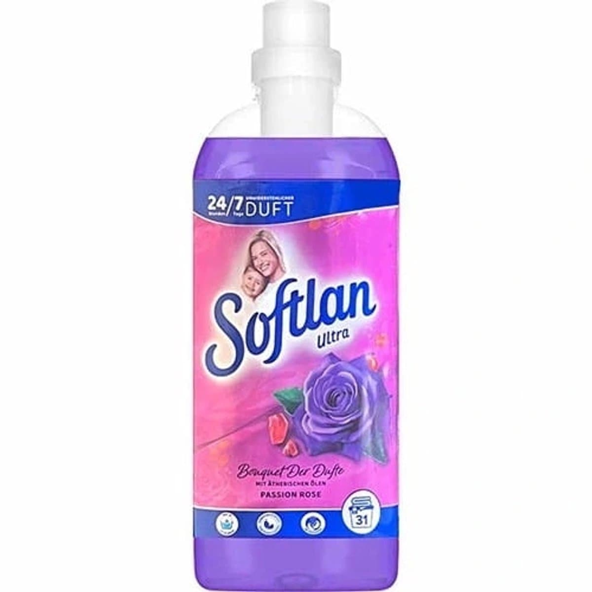 Softlan Ultra - Wasverzachter - Passion Rose Geur - 650ml - Verzachtend & Strijkcomfort — afbeelding 1