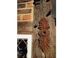 Antiek Muuranker Wandornament - Dubbelblad Gietijzer