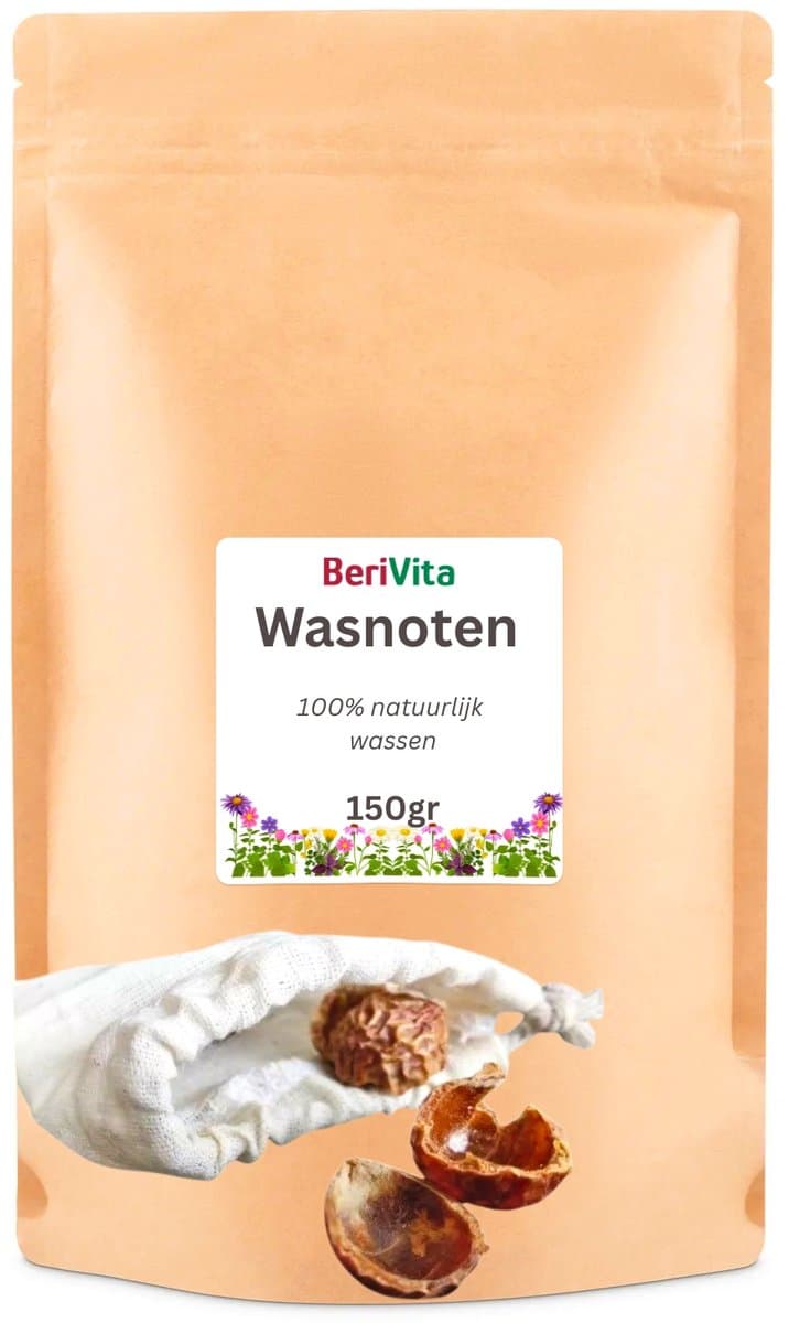 Wasnoten Start 150gr met Waszakje - Zeepnoten - Natuurlijk Wassen — afbeelding 1