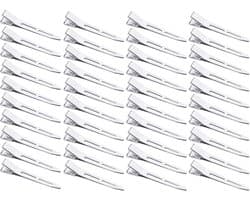 40 Stuks Pin Curl Duck Bill Clips - 6,5 cm Metalen Haarspeldjes voor Styling en Sectioning