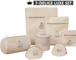 Waszakken set met rits - wasnet - waszak - waszakken set van 7 voor Wasgoed - Waszakje Lingerie - Waszak bh - Divers delicaat wasgoed - Wasnet Groot - Wasmachine zakjes - Laundry bag set