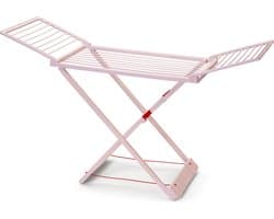 Plasticforte Wasrek - 20 meter - droogrek - oud roze - kunststof - 55x180x108 cm