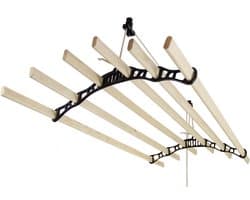 Droogrek Ophangbaar - Zwart - 2.4 meter - plafond wasrek