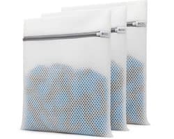 BOTC Waszakken - Wasnetten - Set van 3 - 30x40cm - Bescherm je Wasgoed en Wasmachine - Wit
