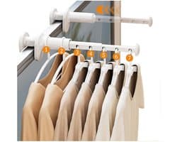 DailySupplies® Wanddroogrek - Droogrek Inklapbaar - Wasrek - Droogtoren - Droogrekken - Wit