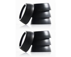 Bodo® Trillingsdempers Wasmachine - Droger – Set van 8 – Zwart — afbeelding 1