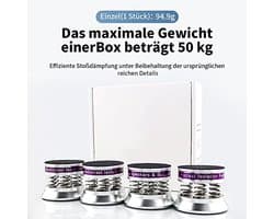 High-end luidsprekers voet trillingdempers met antislip rubberen demping - 4 stuks